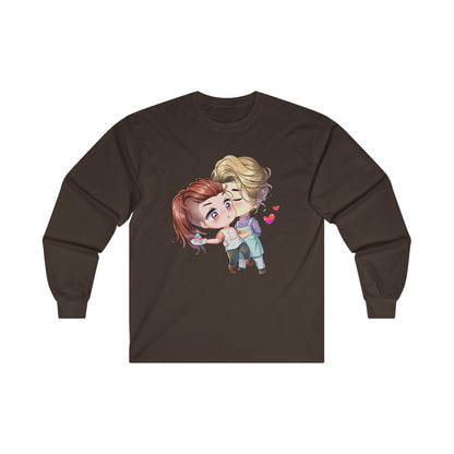 Kitsune Chronicles Sweet Kiss (Liam and Seb) Ultra Cotton Long Sleeve Tee