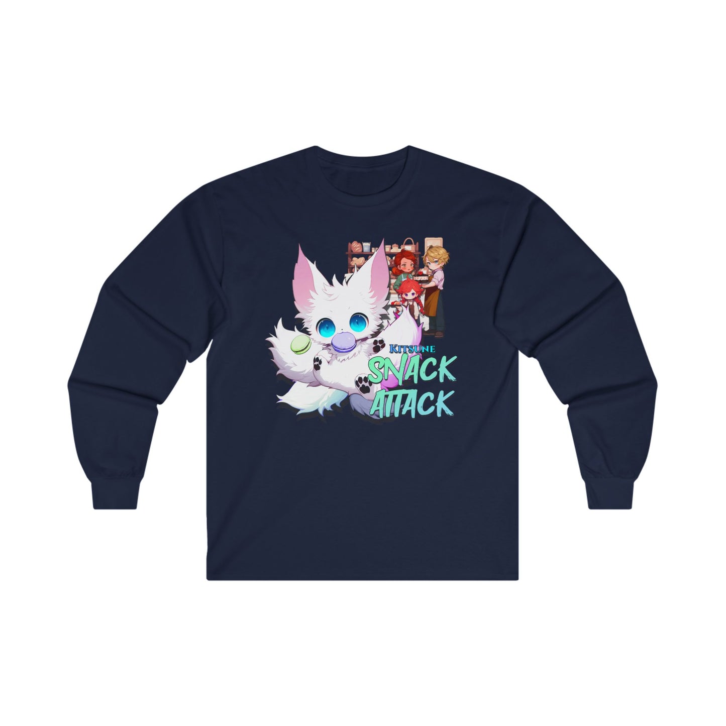 Kitsune Snack Attack Ultra Cotton Long Sleeve Tee