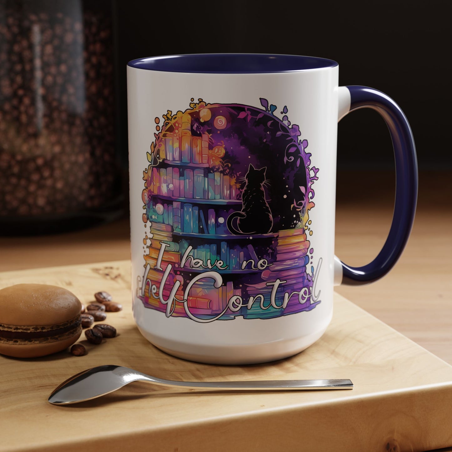 I have no shelf control, cat bookworm (Let me Read! Design) Mug