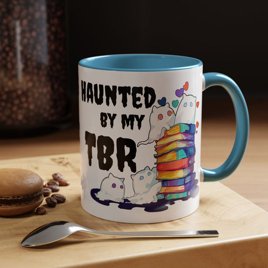 Haunted by my TBR Cat Bookworm (Let me Read! Design) Mug