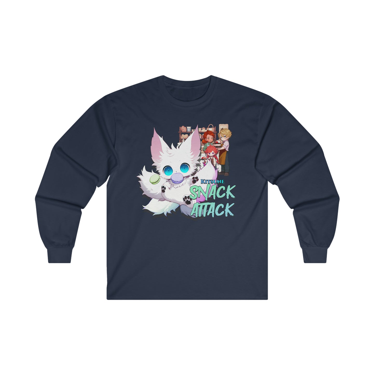 Kitsune Snack Attack Ultra Cotton Long Sleeve Tee