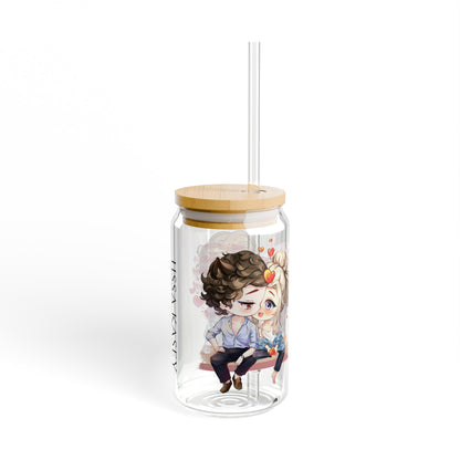 Shane/Aki and Seb/Liam Sipper Glass, 16oz