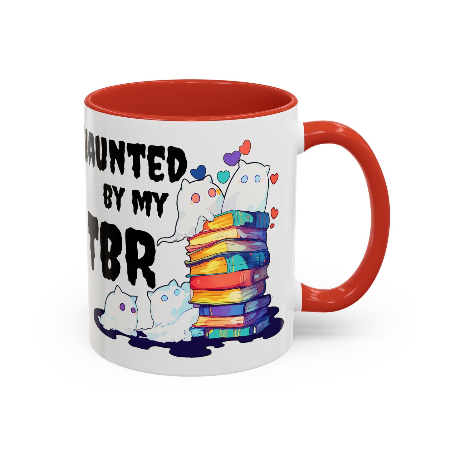 Haunted by my TBR Cat Bookworm (Let me Read! Design) Mug