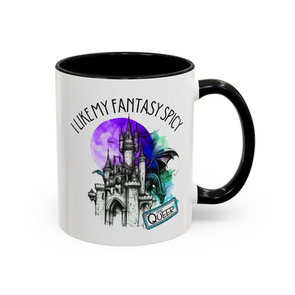 I Like My Fantasy Spicy and Queer (Let me Read! Design) Mug