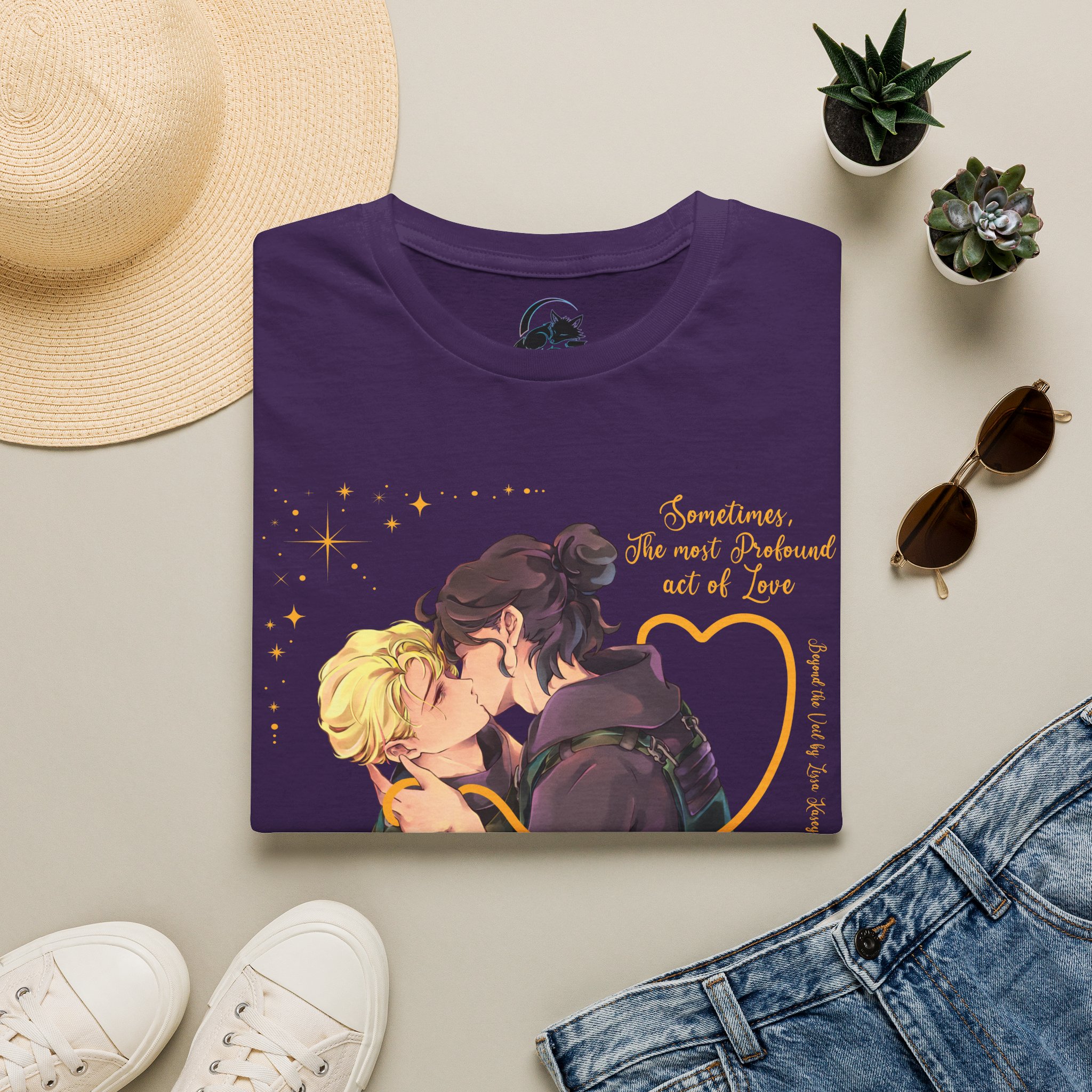 Romantic Last Kiss T-Shirt — "Sometimes, The Most Profound Act of Love" - Image 17