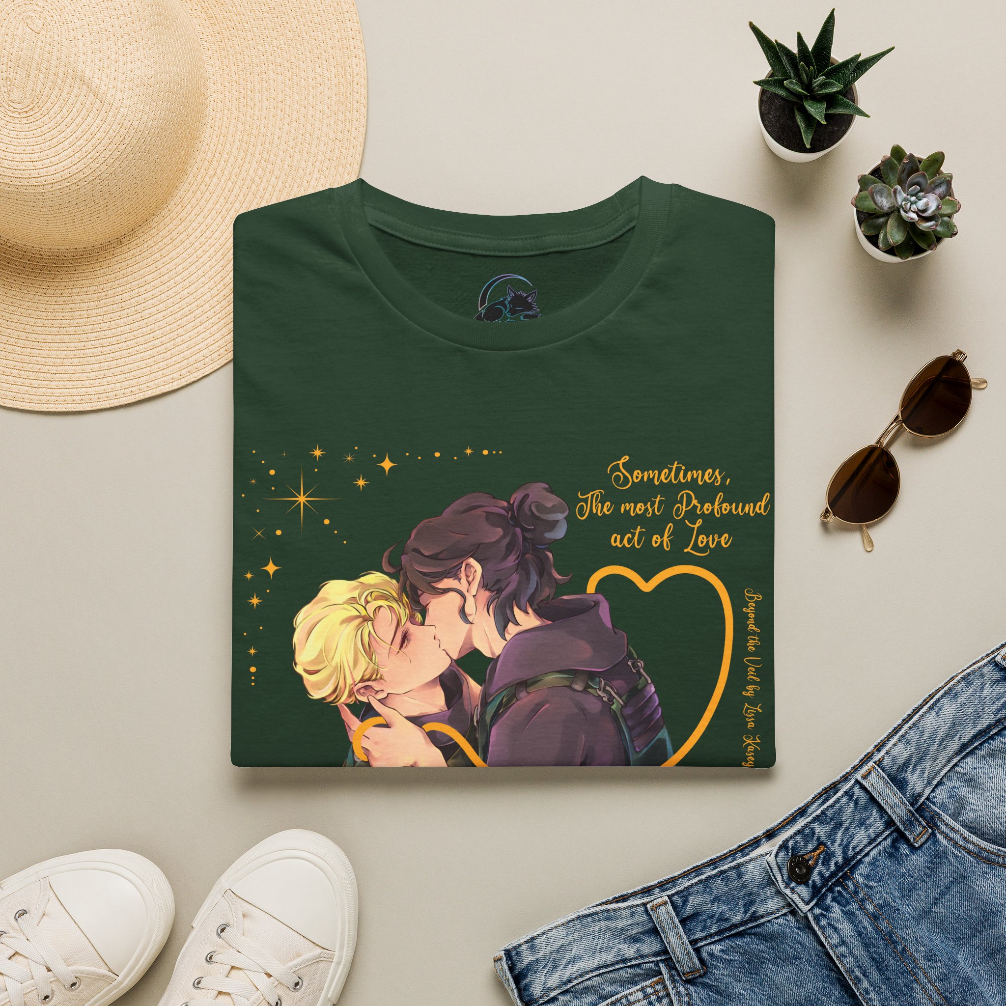Romantic Last Kiss T-Shirt — "Sometimes, The Most Profound Act of Love" - Image 9