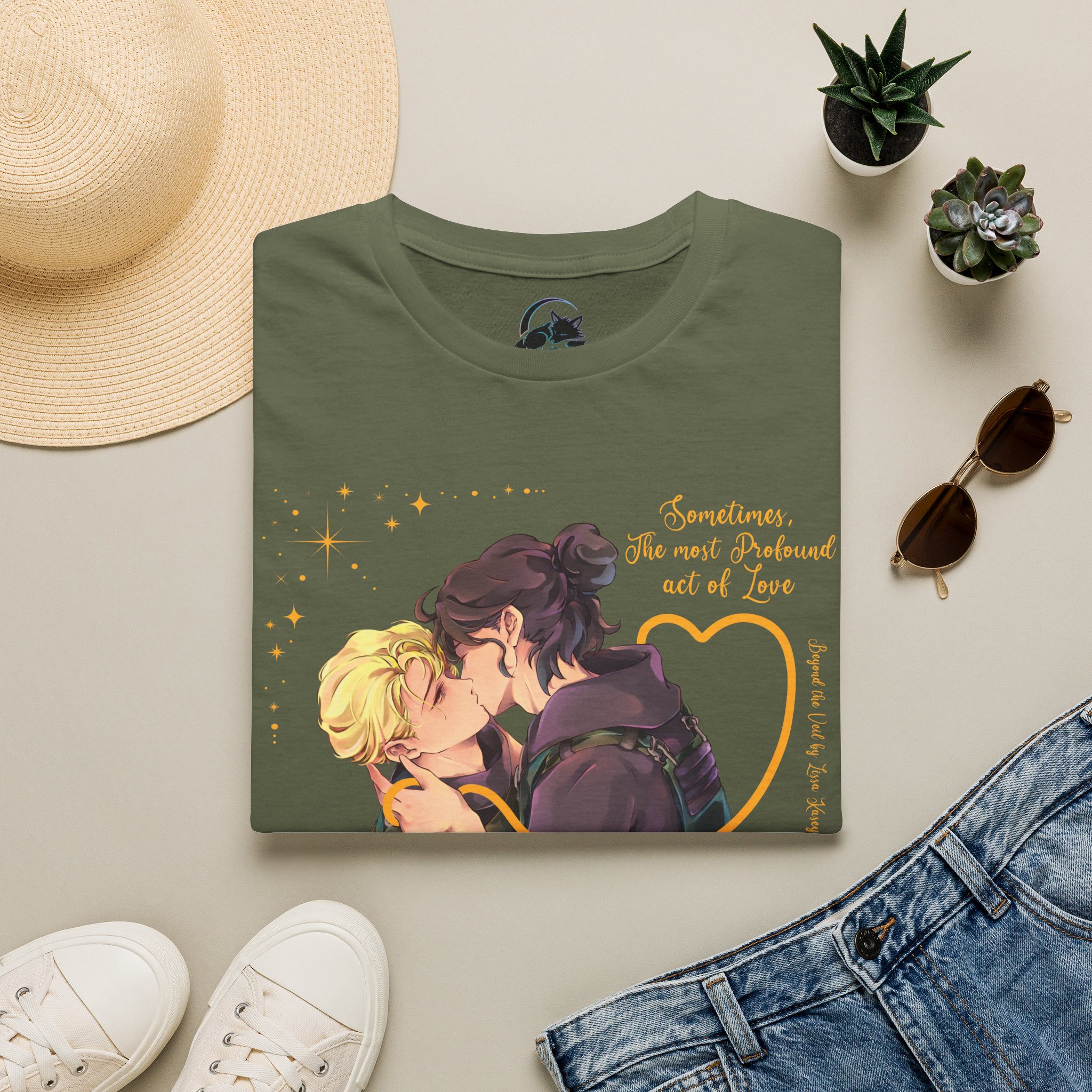 Romantic Last Kiss T-Shirt — "Sometimes, The Most Profound Act of Love" - Image 29