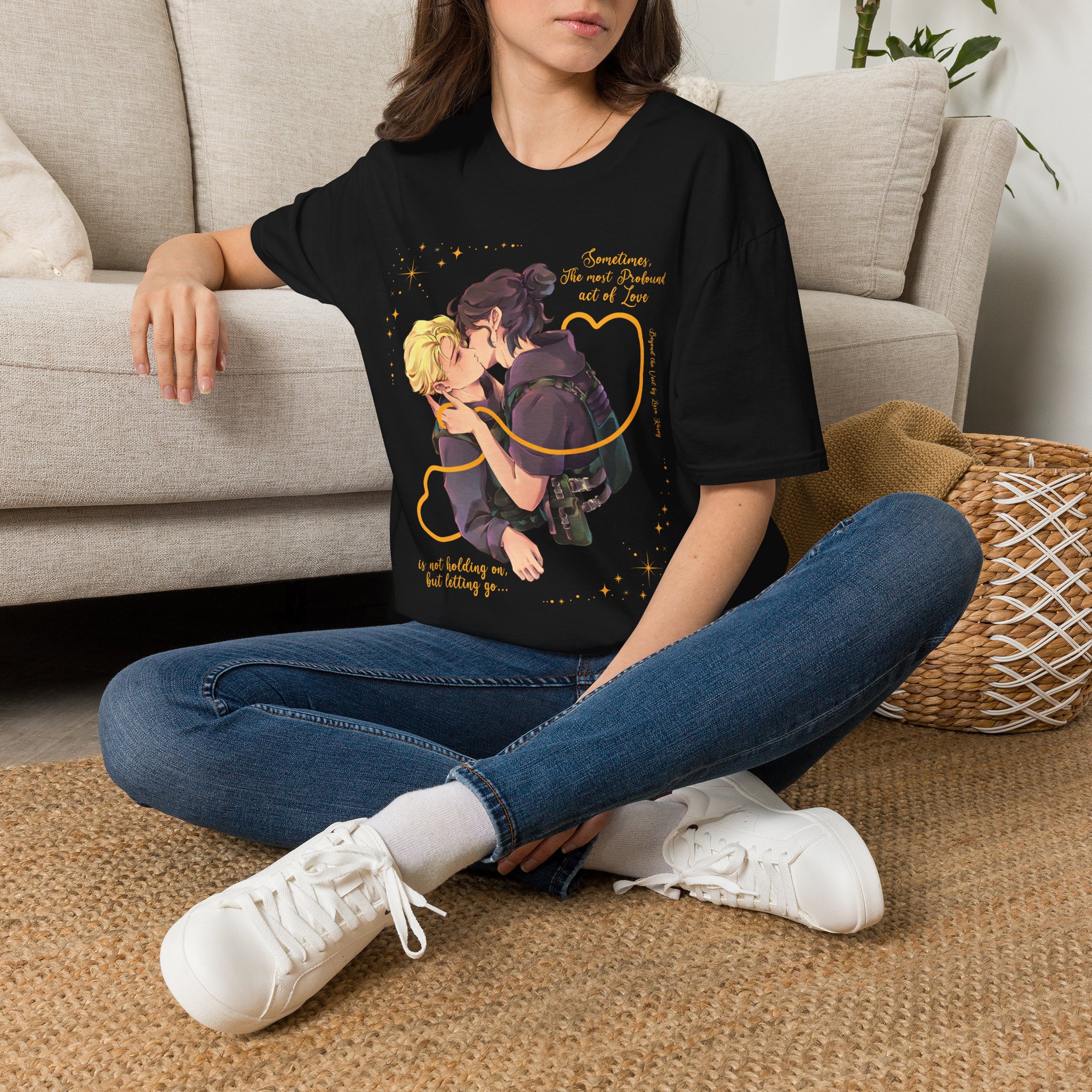 Romantic Last Kiss T-Shirt — "Sometimes, The Most Profound Act of Love" - Image 2