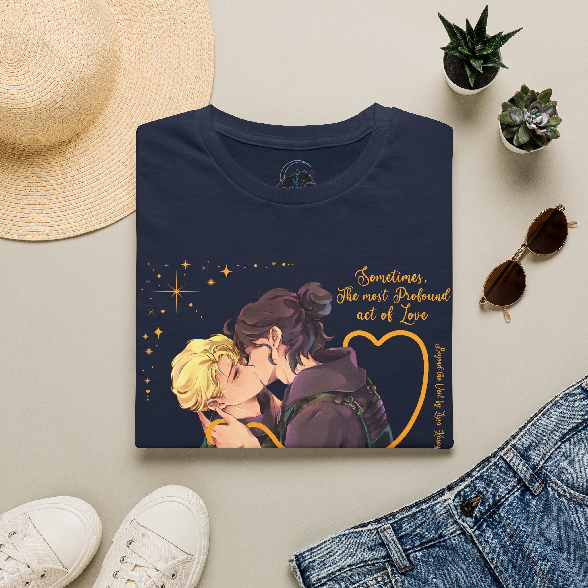 Romantic Last Kiss T-Shirt — "Sometimes, The Most Profound Act of Love" - Image 13