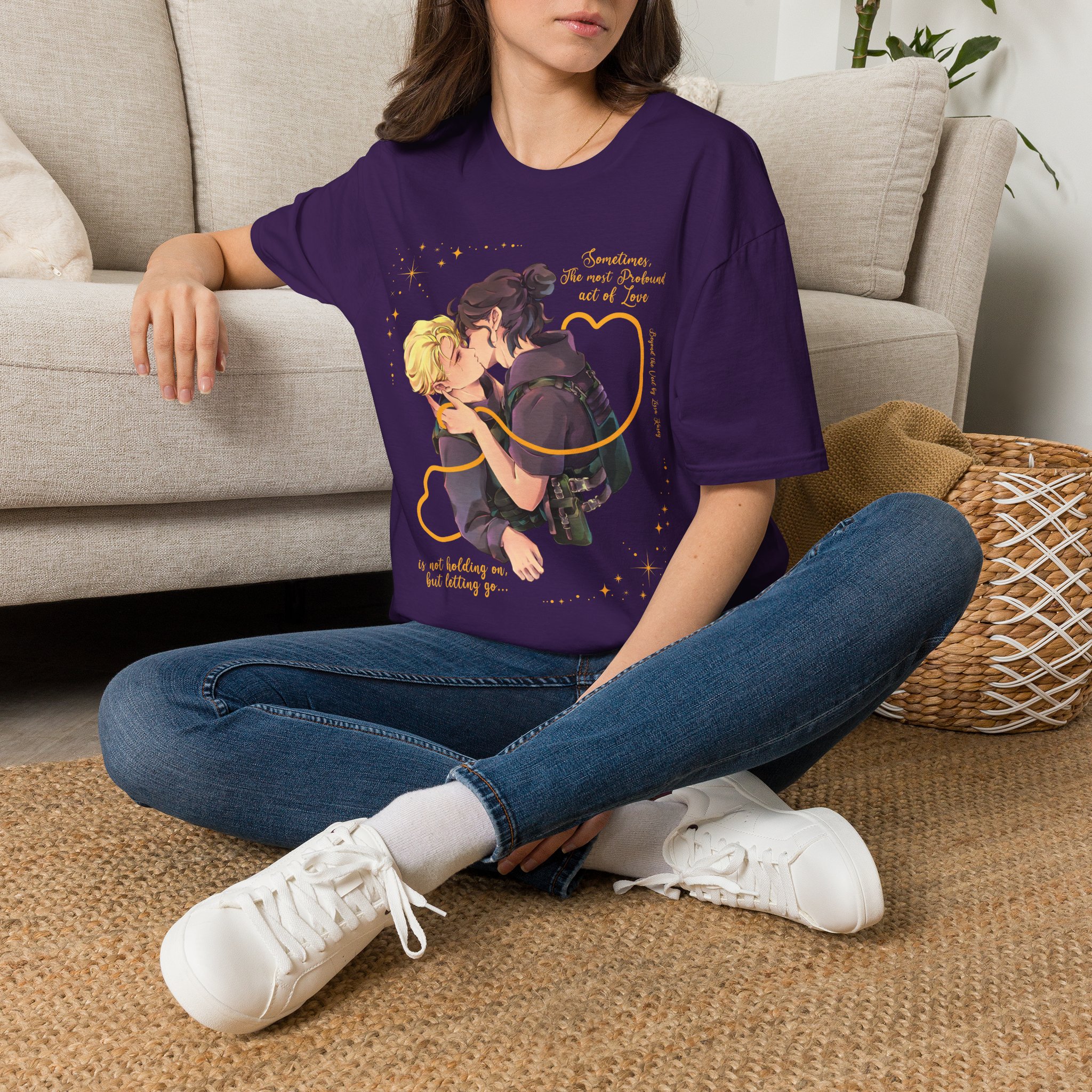 Romantic Last Kiss T-Shirt — "Sometimes, The Most Profound Act of Love" - Image 18